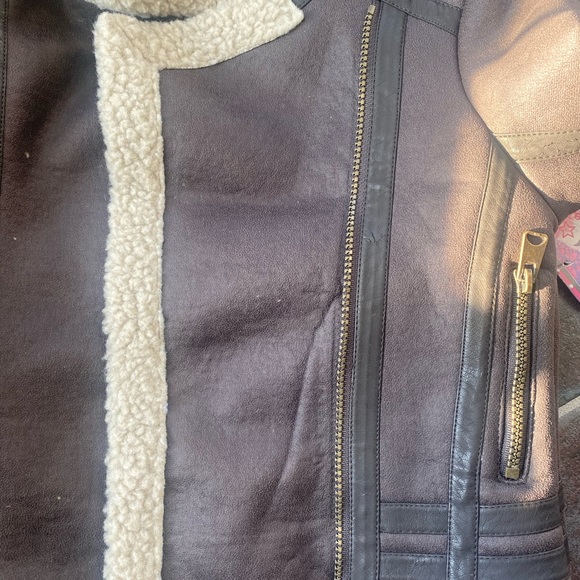 Faux suede Sherpa Moto jacket 6 - Picture 15 of 16